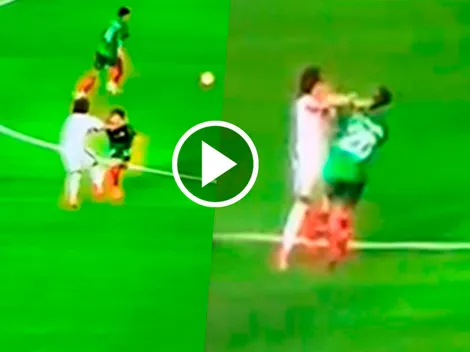 El puñetazo que recibió Martín sin balón