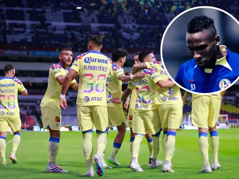 La alineación del América CON Quiñones vs. Gallos