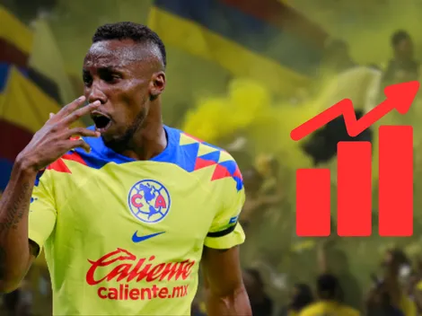 Los sorprendentes números de Julián Quiñones en América