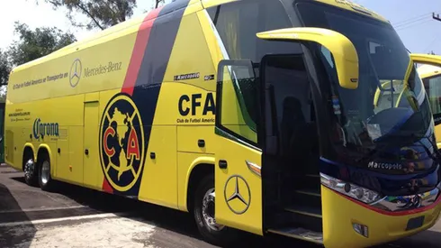 El camión del América se retrasó una hora