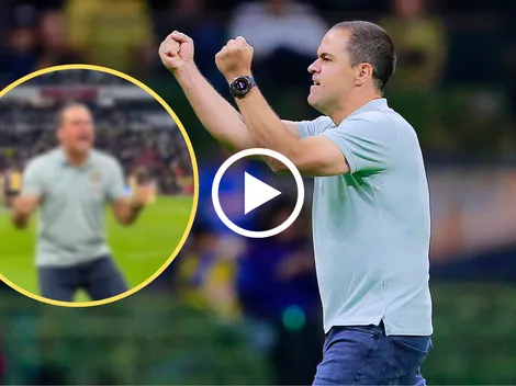 El caluroso festejo de André Jardine con la afición de América