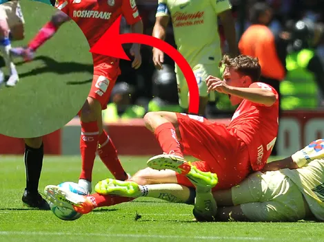 Durísima plancha contra Álvaro Fidalgo que pudo ser peligrosa