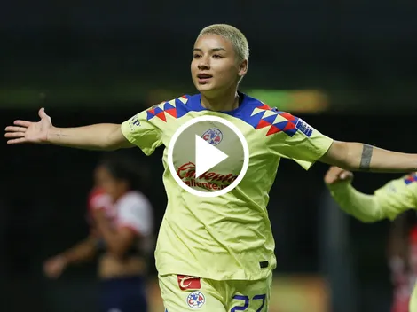 Miah Zuazua ya se estrenó con el América e hizo el 2-1 en el Clásico Nacional