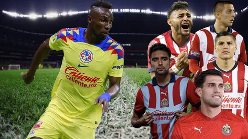 Julián Quiñones supera a los 5 delanteros de Chivas.