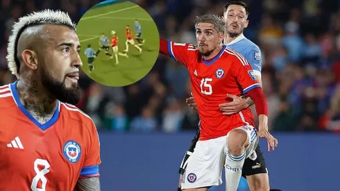 Diego Valdés fue clave para el gol de Arturo Vidal