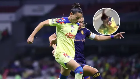 Aurélie Kaci salió furiosa del partido ante Tigres.