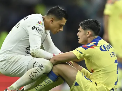 Israel Reyes salió lesionado en el América vs. Cruz Azul