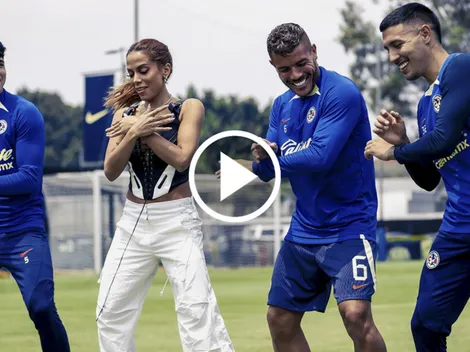 América se puso a bailar al ritmo de Anitta y se alista para enfrentar a Cruz Azul