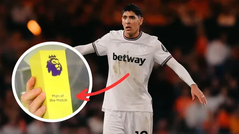 Edson Álvarez cerca de ganar su primer premio con West Ham