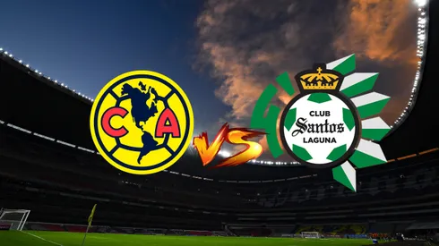 América recibe a Santos en el Estadio Azteca.Foto: Imago7/Etzel Espinosa