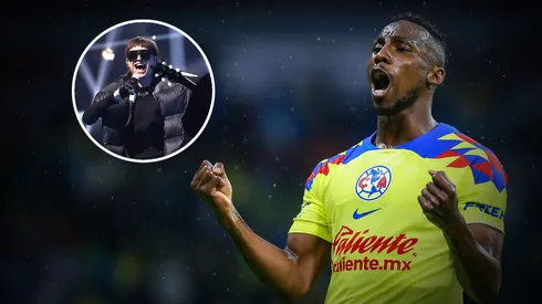 Julián Quiñones fue felicitado por Peso Pluma.