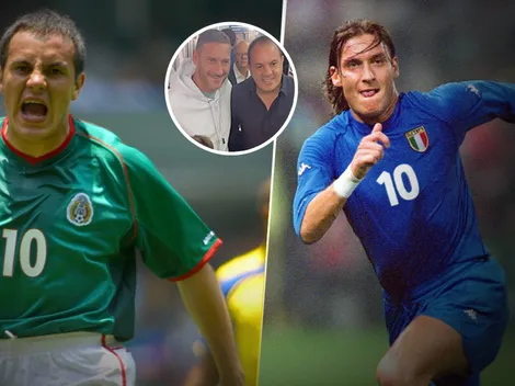 Exceso de calidad: Francesco Totti y Cuauhtémoc Blanco se reunieron en Pachuca