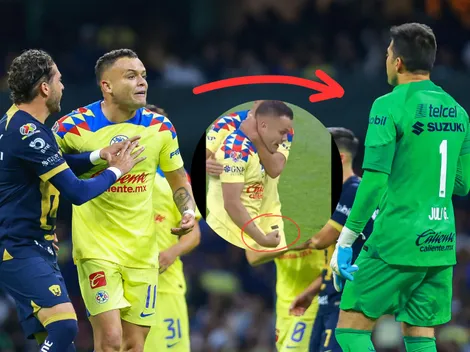 "Me la pelas": Jonathan Rodríguez le festejó el gol a Julio González