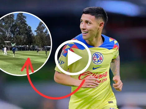 El golazo de Leo Suárez en partido de preparación ante Salamanca