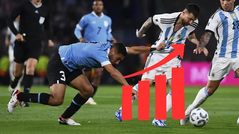 Las destacadas estadísticas de Sebastián Cáceres ante Argentina