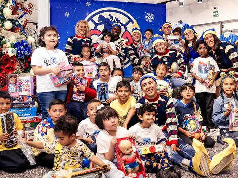 ¡Futbolistas del América dan regalos a los niños en Navidad!