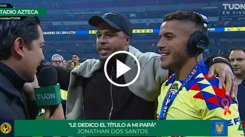 Gio y Jona se encontraron en los festejos de América campeón.