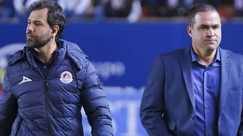 Gustavo Leal y André Jardine en el San Luis.