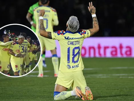 Así se festejó en América la primera asistencia del Chicote Calderón con el equipo