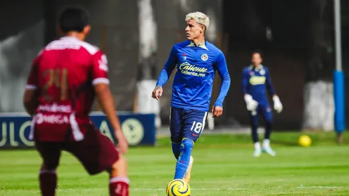 Chicote anotó en el amistoso contra Salamanca.