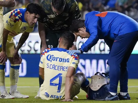 ¡Otro lesionado! Cáceres no puede más y sale del partido