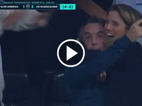 El efusivo festejo del patrón tras el gol de Zendejas ante Chivas