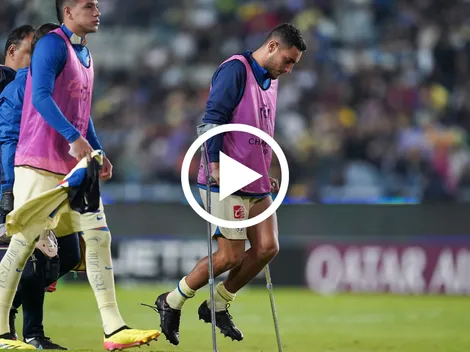 Así fue como Sebastián Cáceres salió del Estadio Hidalgo tras su lesión