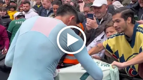 Así atendió Edson Álvarez a un americanista tras el West Ham vs Liverpool en Premier League