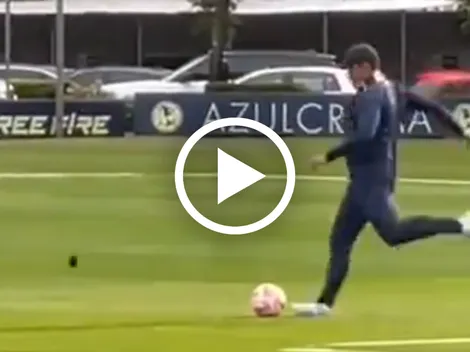 André Jardine sorprende en la práctica de América con su gran técnica individual