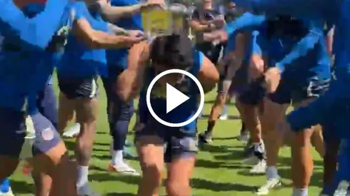 América festeja el cumpleaños de Santiago Naveda.