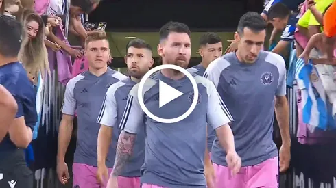 El epico saludo de Messi a Katty Martínez en el Inter de Miami vs Monterrey por la Concachampions