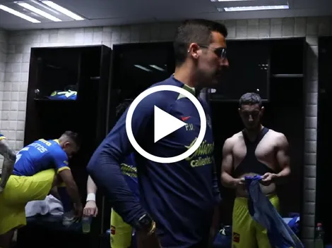 La encendida arenga de Paulo Victor previo al América vs Santos