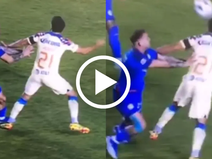 El claro penal no marcado a Henry Martín por parte del árbitro Fernando Hernández