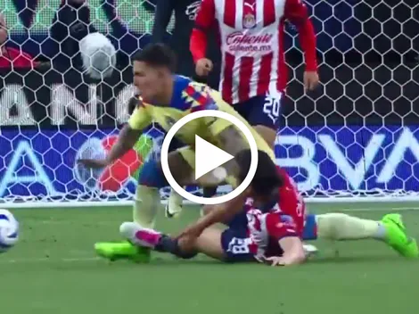 La tarjeta roja al Oso González que pudo cambiar el encuentro entre América y Chivas