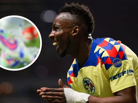 Julián Quiñones se equivoca y estrena por error zapatos de futbol nunca antes vistos