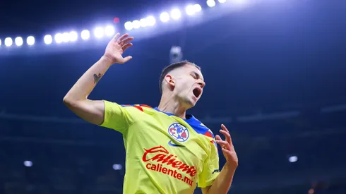 Ciudad de México a 11 de Mayo del 2024. Álvaro Fidalgo en lamento, durante el partido de vuelta de los cuartos de final del torneo Clausura 2024 de la Liga BBVA MX, entre las Águilas del América y los Tuzos del Pachuca, celebrado en el Estadio Azteca. Foto: Imago7/ Eloisa Sánchez
