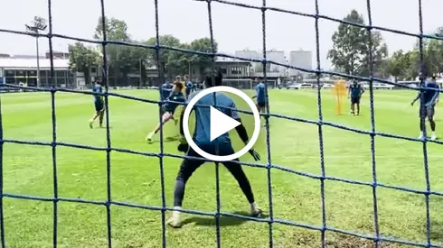 El golazo de volea que hizo Illian Hernández en pleno entrenamiento de América