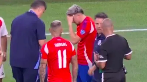 Diego Valdés se retiró lesionado del debut de la Selección de Chile
