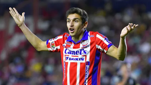 SAN LUIS, MEXICO – MARZO 17: Juan Manuel Sanabria del San Luis durante el juego de la jornada 12 del Torneo Clausura 2024 de la Liga BBVA MX en el Estadio Alfonso Lastras el 17 de Marzo de 2024 en San Luis, Mexico. (Foto: Ricardo Hernandez/JAM MEDIA)