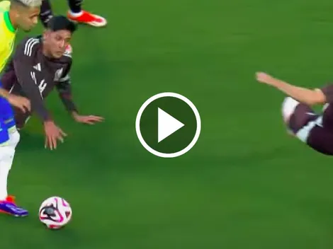 Edson Álvarez quedó pagando en el primer gol de Brasil