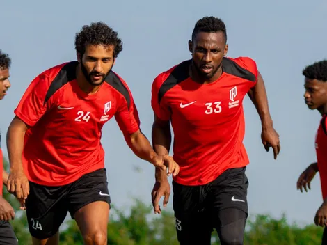 Aubameyang presume foto con Julián Quiñones, su nuevo dupla en Arabia