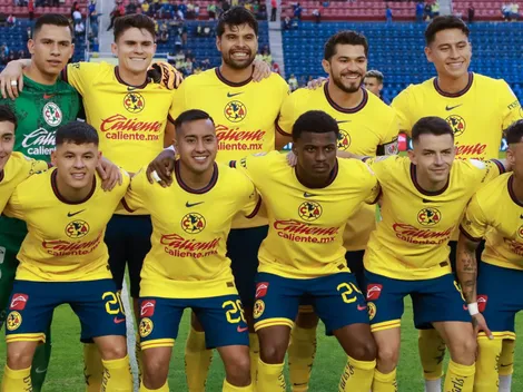 Todos los patrocinadores del América en su uniforme para este torneo