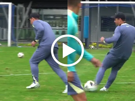 André Jardine se luce con un golazo en un entrenamiento de América