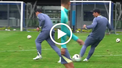 André Jardine se luce con un golazo en un entrenamiento de América