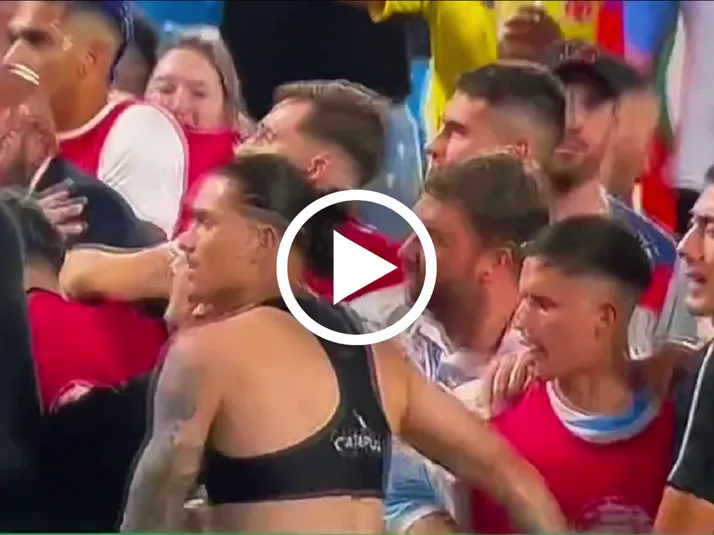 La bronca entre Uruguay vs. Colombia en donde Brian Rodríguez participó