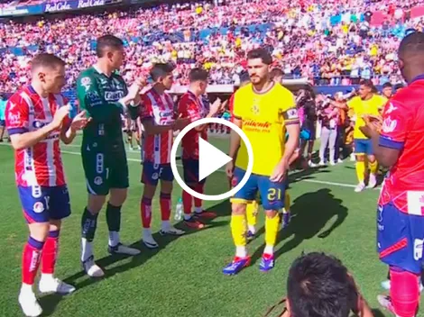 Gran gesto del San Luis al América antes de comenzar el partido