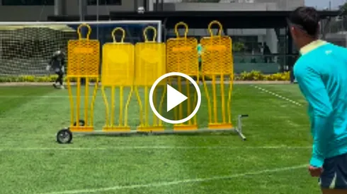 Cristian Calderón está con la zurda muy encendida