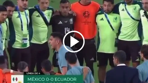 Edson mostró su liderazgo con tremendo gesto.