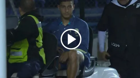 Sebastián Cáceres se retiró lesionado ante Puebla