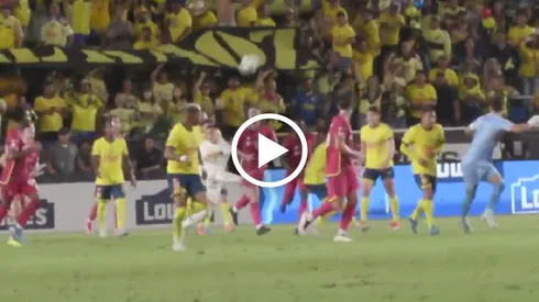 La toma que no viste de la asistencia de Malagón a Aguirre en Leagues Cup 2024